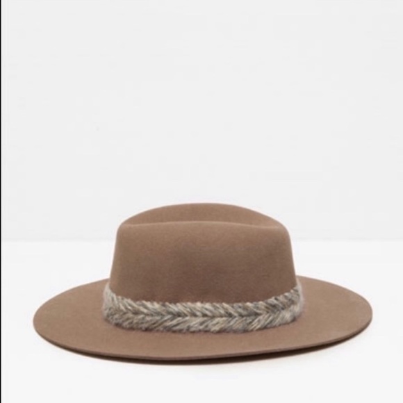 Zara Accessories - NWT - Zara handmade braided felt hat